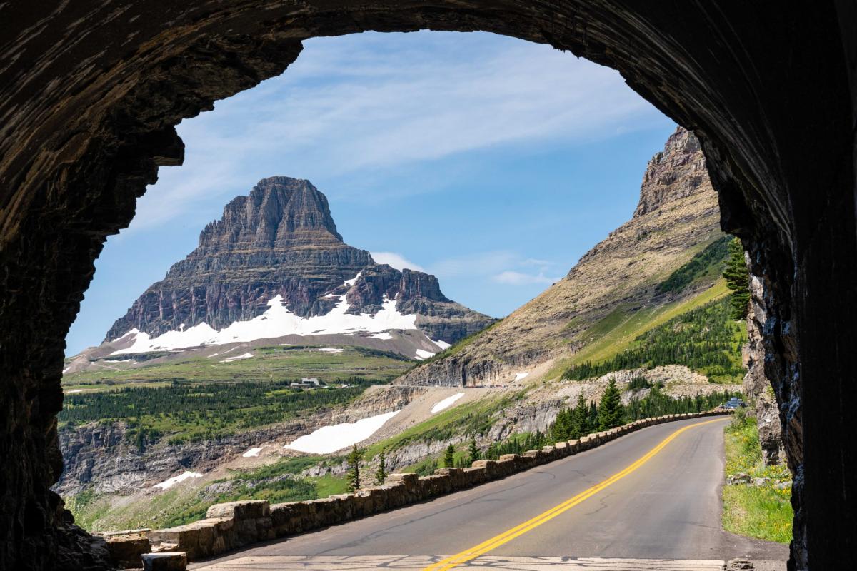 View of Going To The Sun Highway