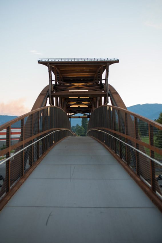 Pedestrian cycle bridge