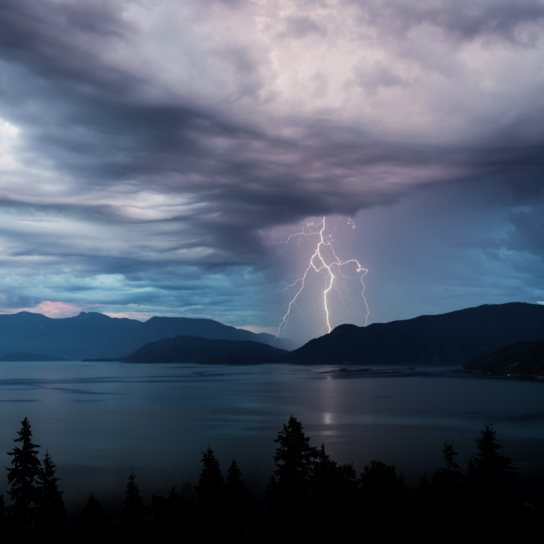 Lightning on the water