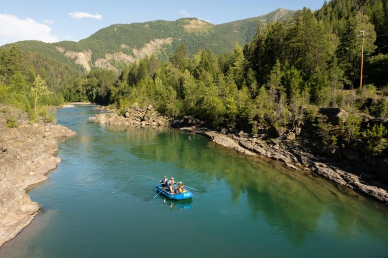 Rafting on the River