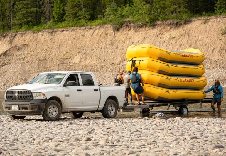 Loading up the Rafts